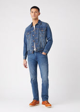 WRANGLER GREENSBORO MĘSKIE SPODNIE JEANSOWE GREEN TWIST W15QXP409 112145833